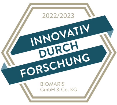 Siegel „Innovativ durch Forschung“ vom Stifterverband für die Deutsche Wissenschaft, BIOMARIS 2022/2023 ausgezeichnet