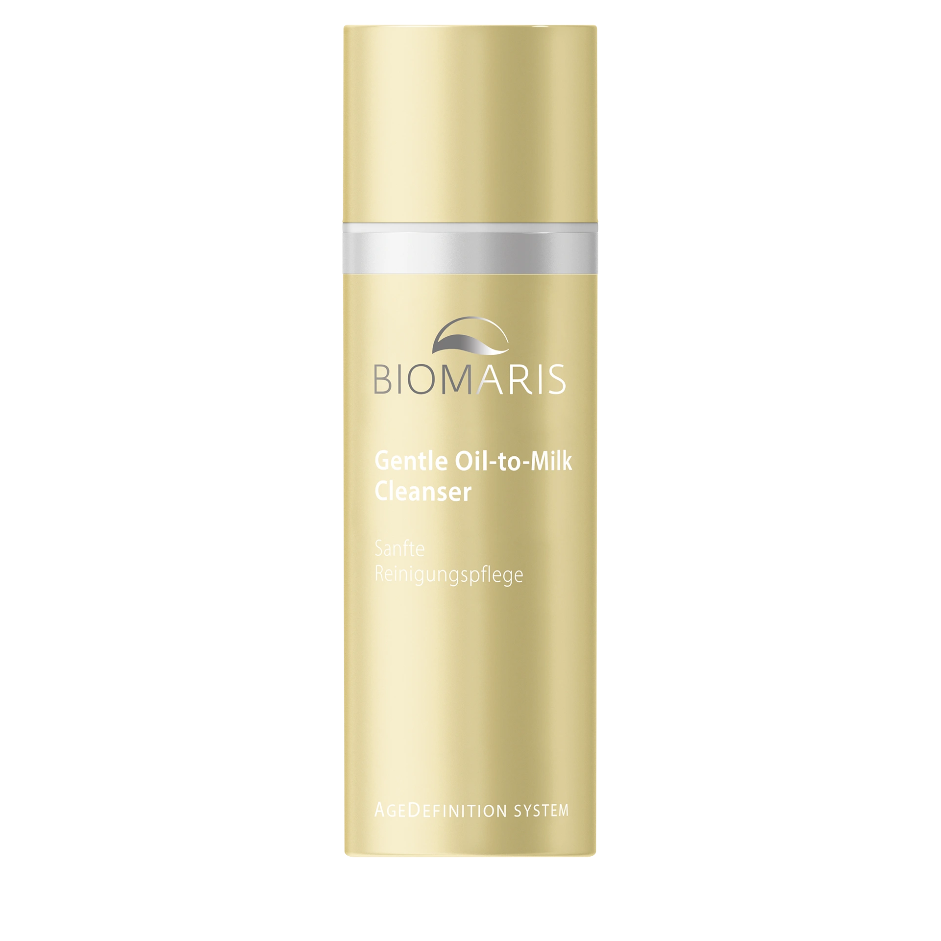 Gentle Oil-to-Milk Cleanser in goldfarbenem Pumpspender