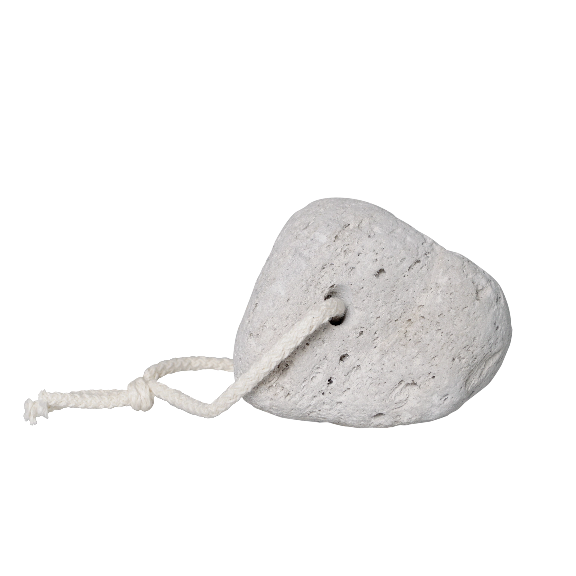 Bimsstein mit Kordel in hellem grau zur Fußpflege