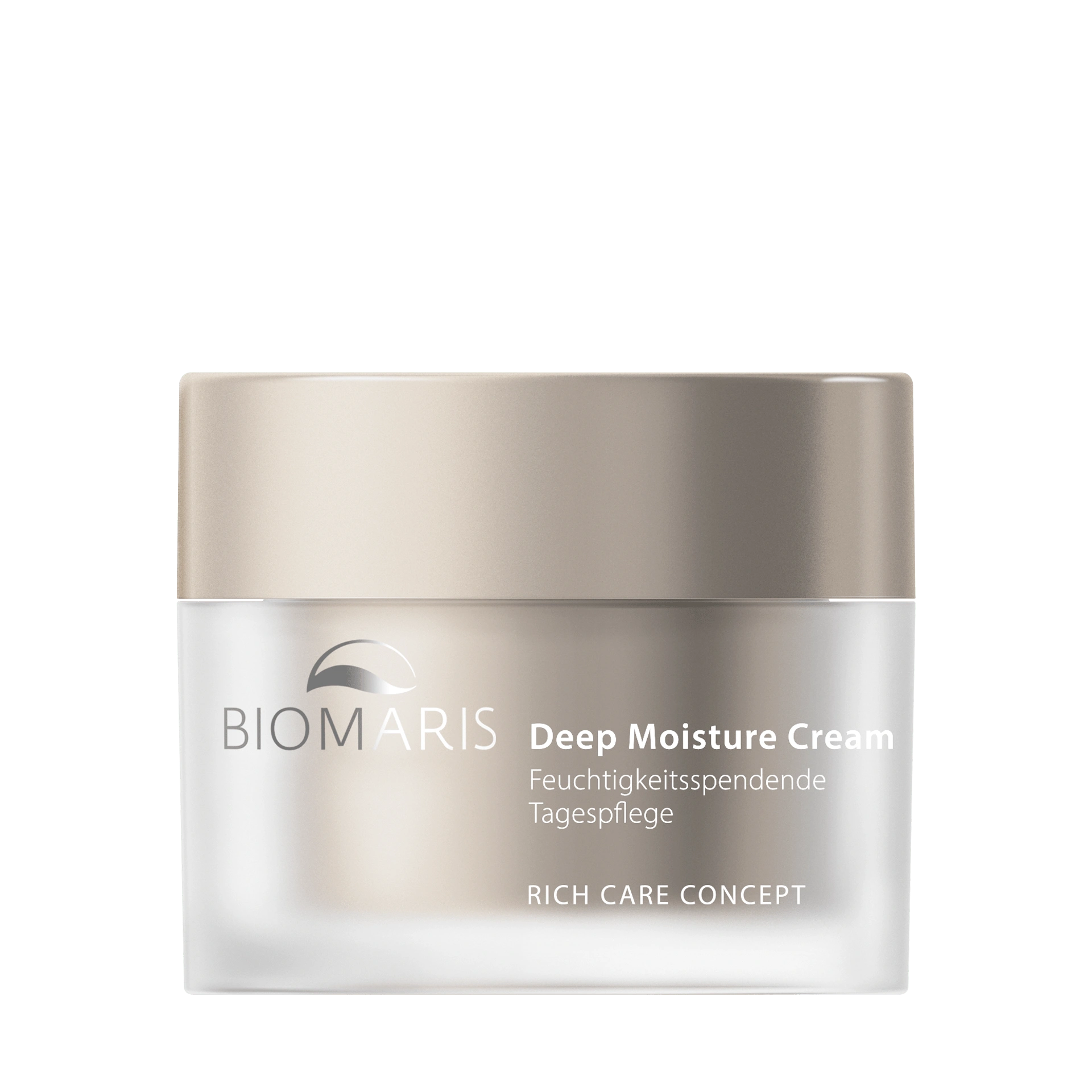 Deep Moisture Cream im Tiegel mit schlickfarbenem Schraubverschluss